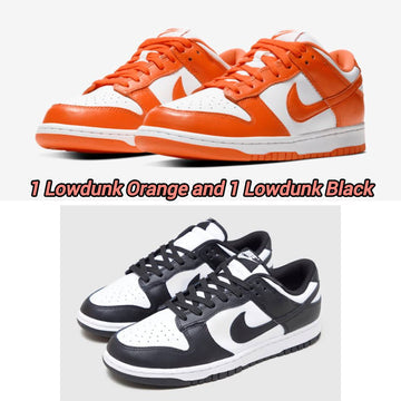 Lowdunk orange+ Lowdunk black