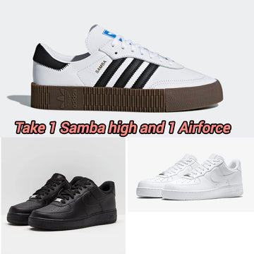 Adidas samba+ Airforce black/white